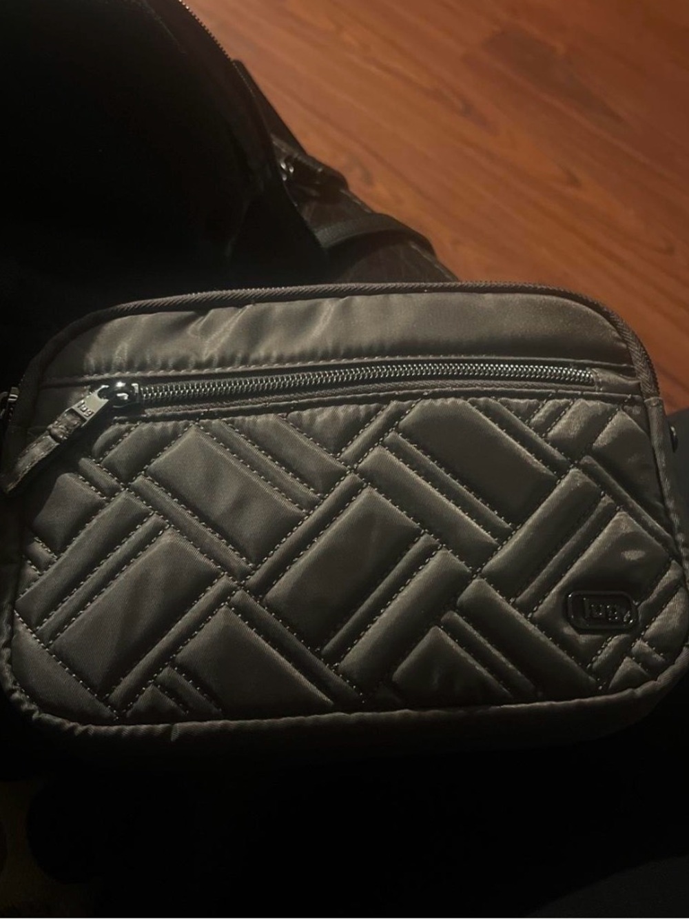 Quilted Black Crossbody Bag - Unknown Brand